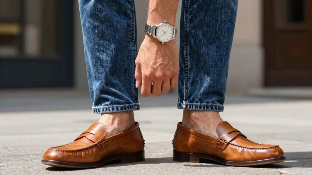 accessorized jeans and loafers refinement guide