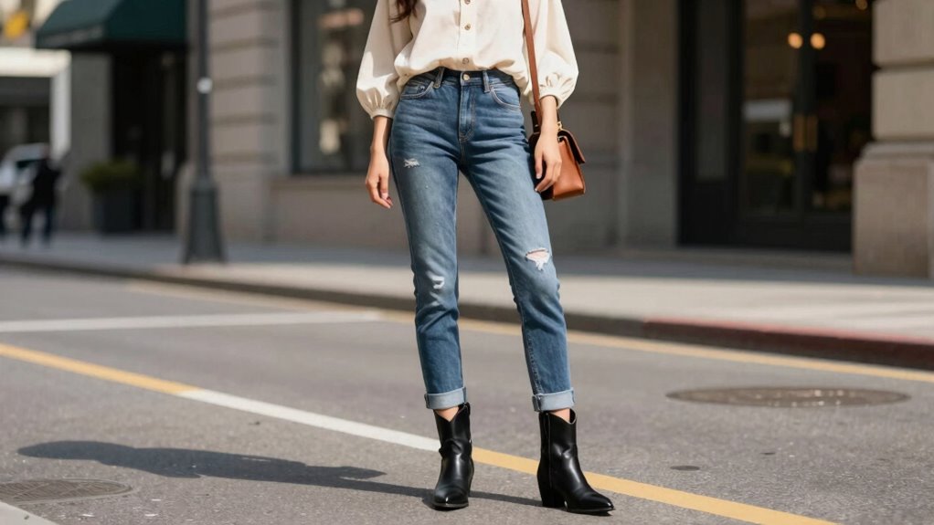 ankle cowboy boots styling