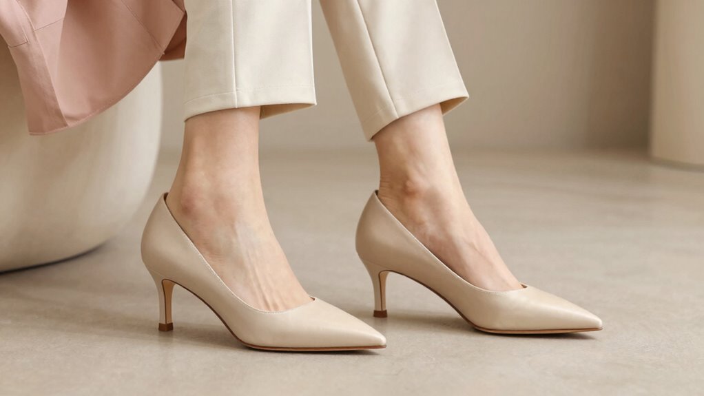 beige pump shade guidance by skin tone