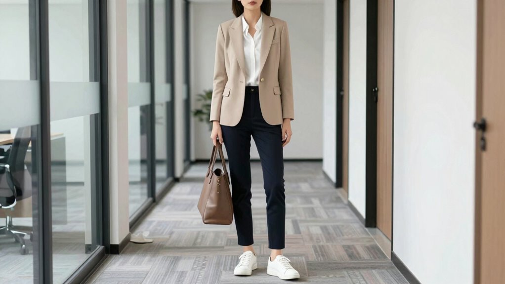 casual sneakers polished professionalism