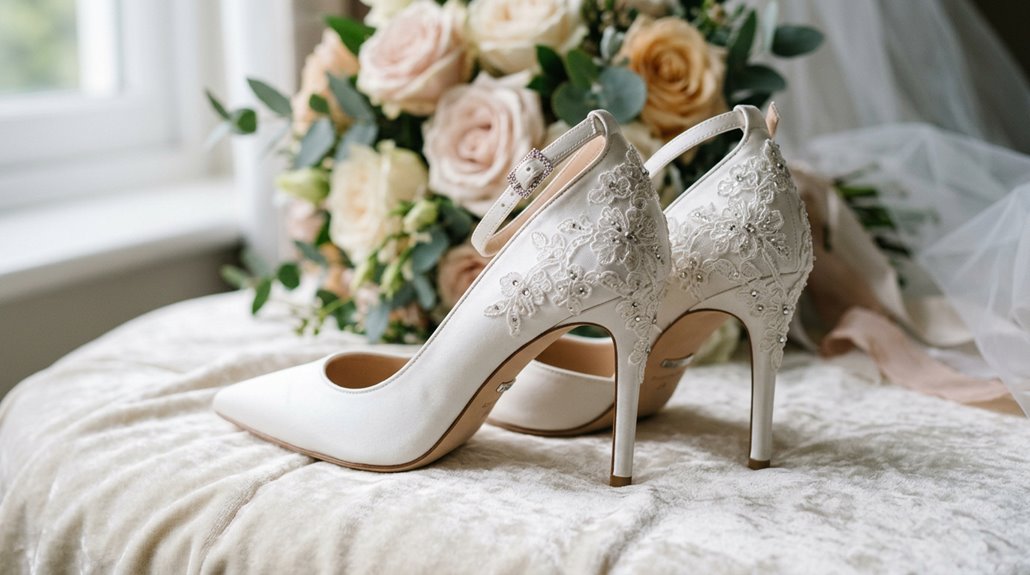 choosing comfortable stunning wedding heels