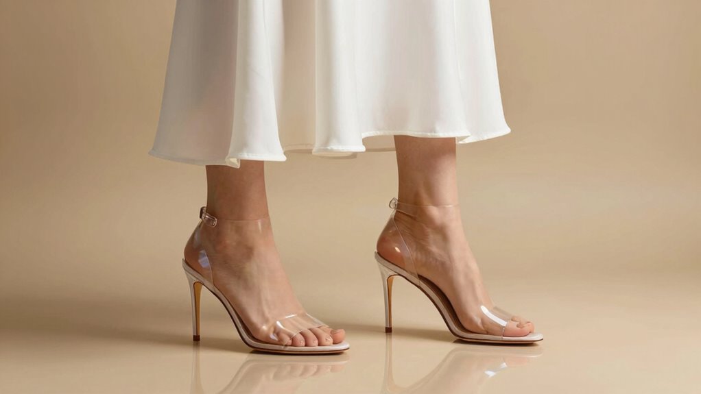 clear heels elevate with balanced warmth