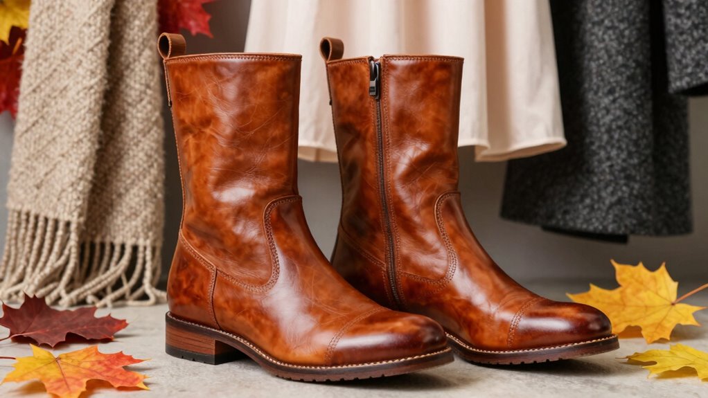 cognac boots tonal styling ideas