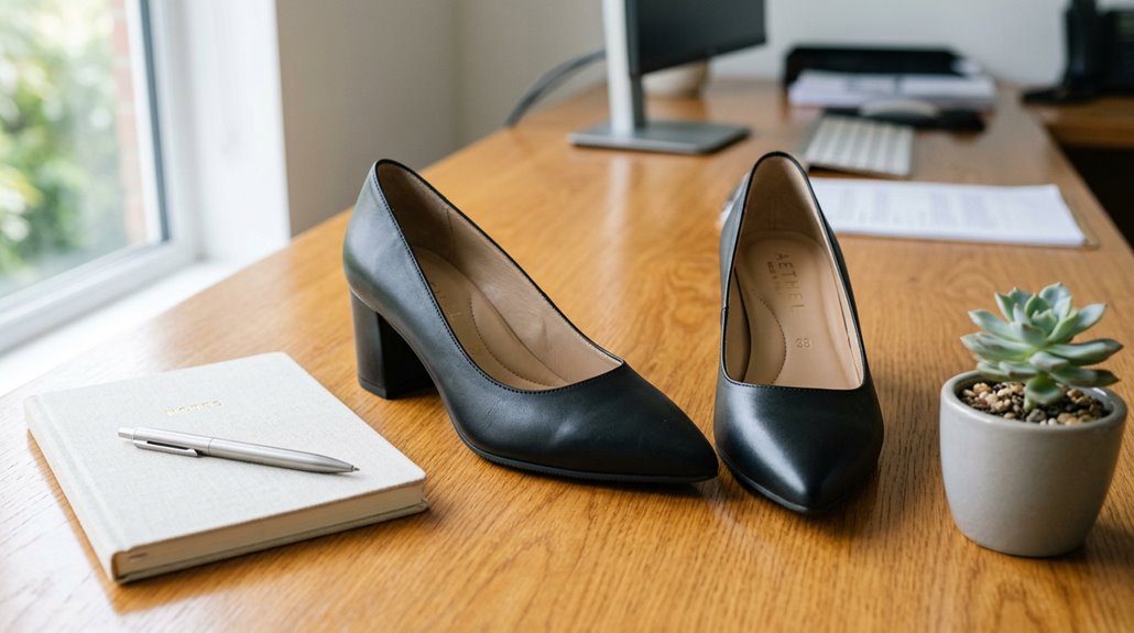 comfortable all day office heels