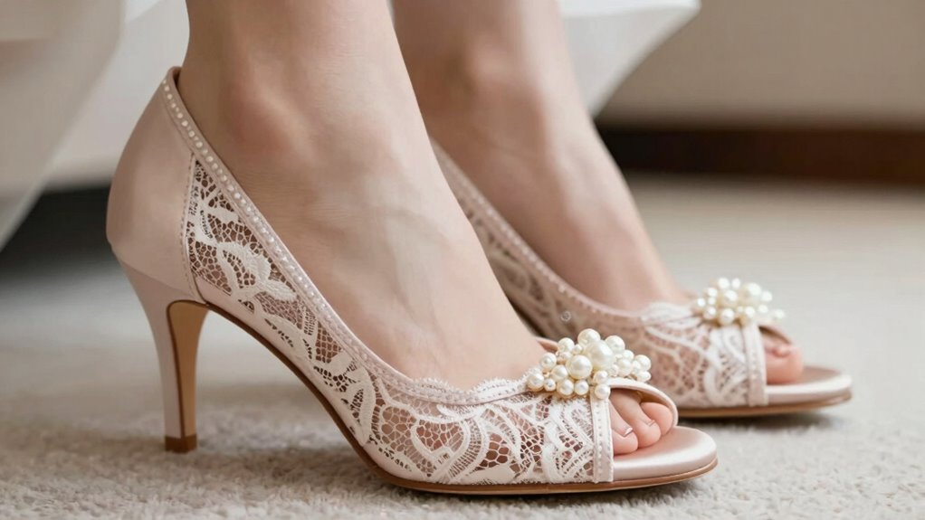 comfortable stylish wedding footwear support