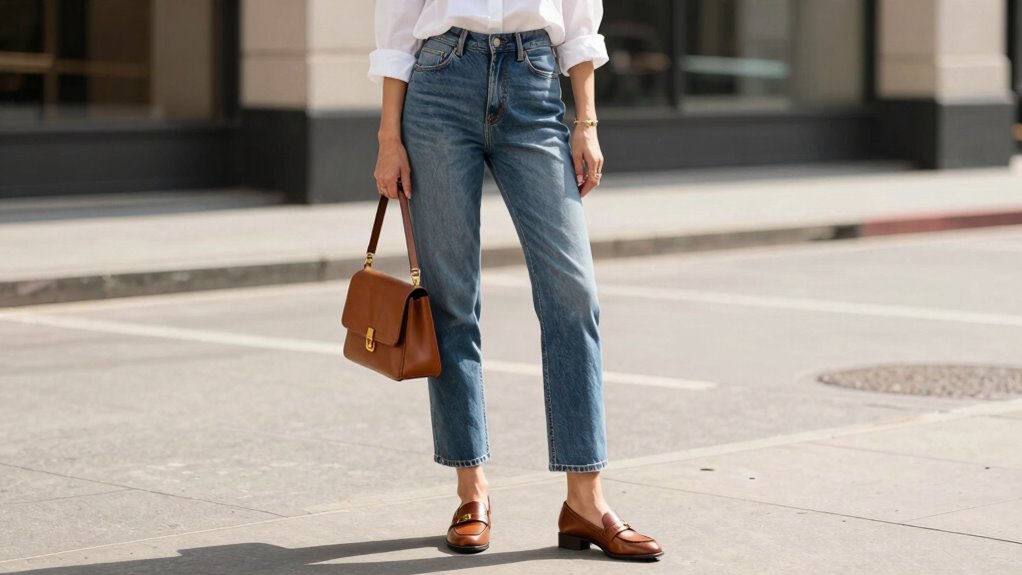 elevate loafers with structured layering