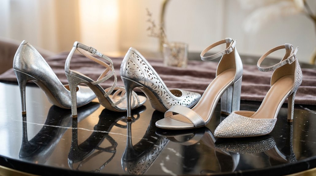 five silver heels prom looks
