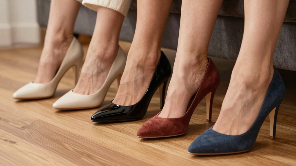 heel shapes balance comfort and style