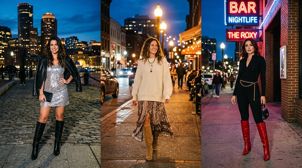 knee high boots night out ideas