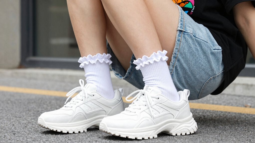 matching socks to sneakers height