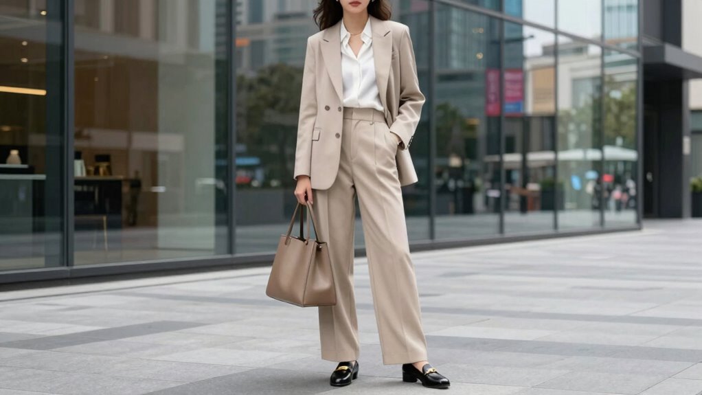 minimalist maximalist loafer styling contrast