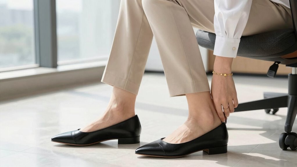 pointed toe flats elevate professional styling