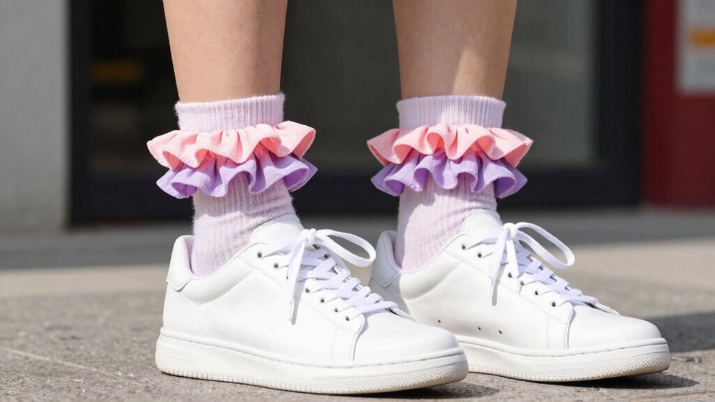 ruffle socks with sneakers