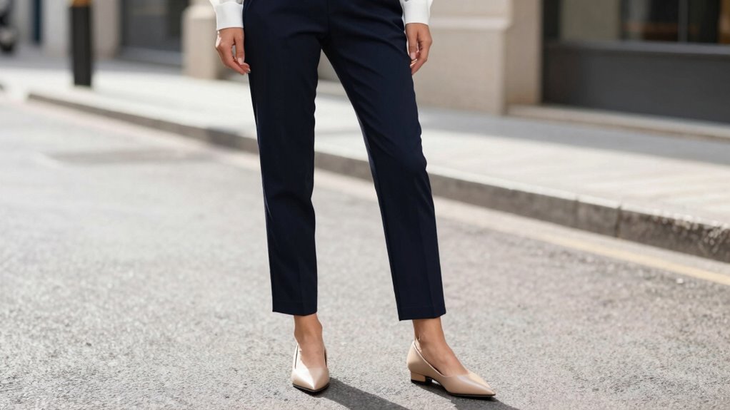 seasonal outfits with pointed flats