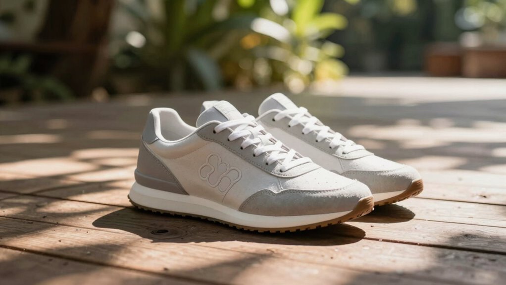 soft natural lighting enhances sneaker realism
