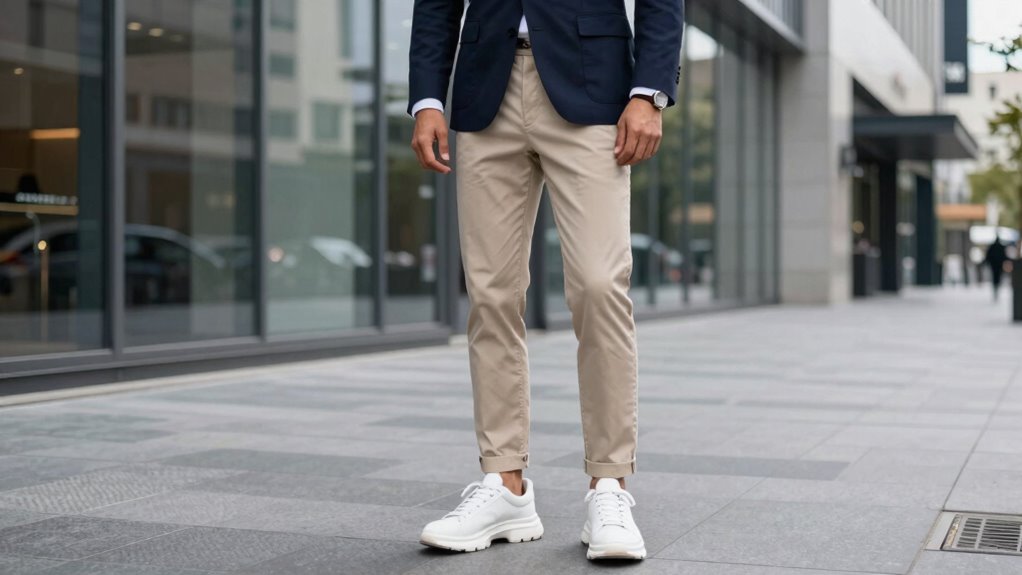structured outerwear elevates chunky sneaker outfits