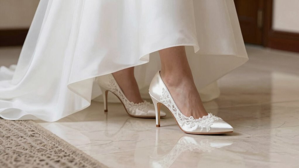 test shoes on venue surfaces continuously