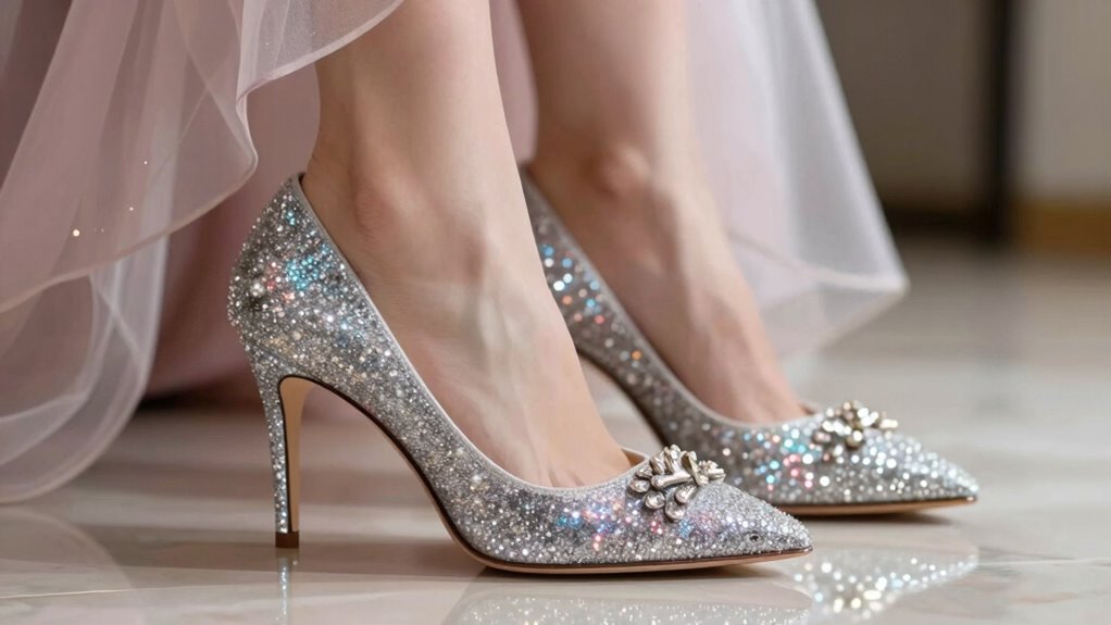 versatile silver prom footwear elevates outfits