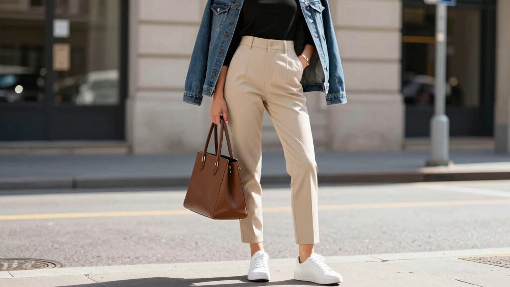 versatile sneakers with diverse bottoms