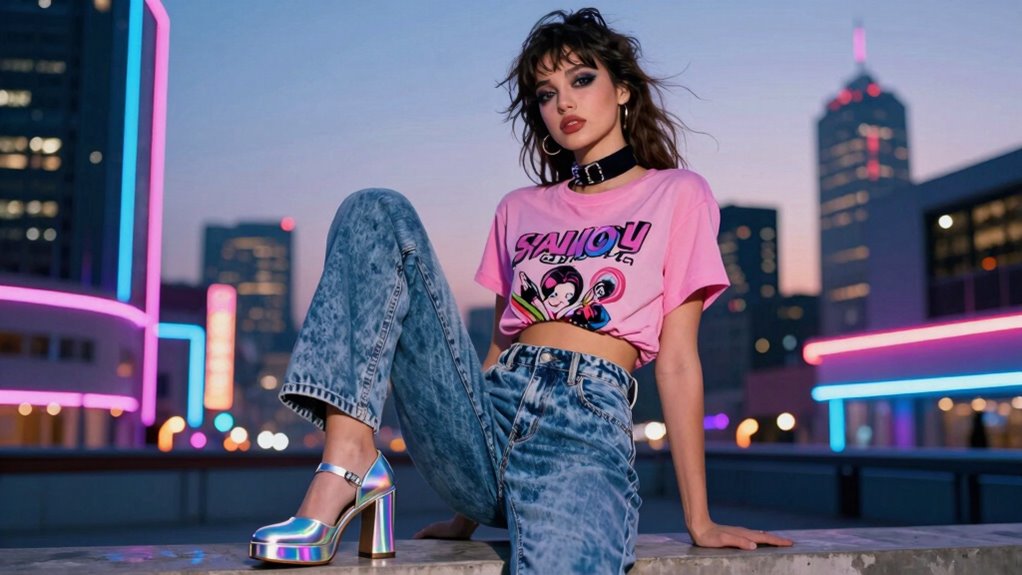 y2k heels meet 2010s chic