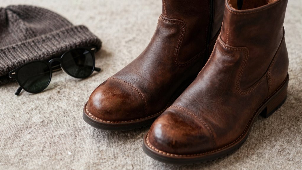 boot focused outfit with subtle accents