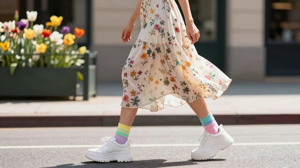 chunky platform sneakers spring outfits