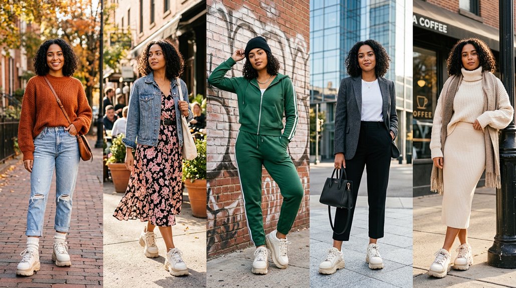 chunky platform sneakers styling guide