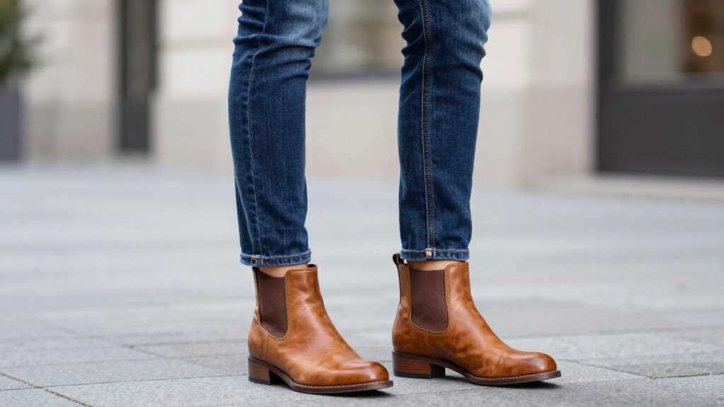 classic slim jeans with ankle boots ensemble