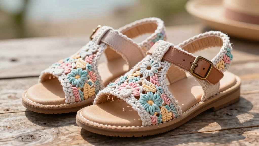 crochet sandal fit guidelines