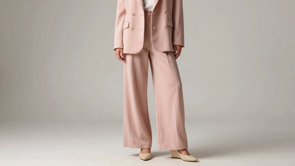 oversized outfits with wedge heels