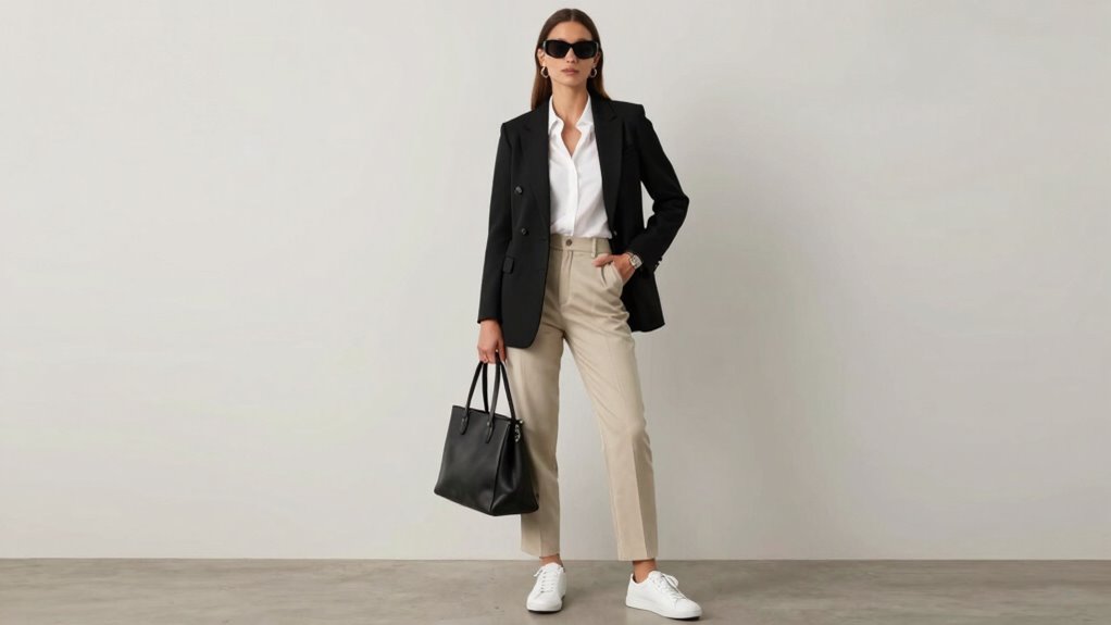 sleek sneakers cohesive accessories
