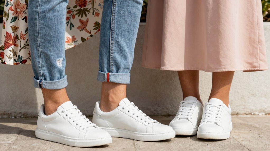 sneakers balance diverse outfits stylishly
