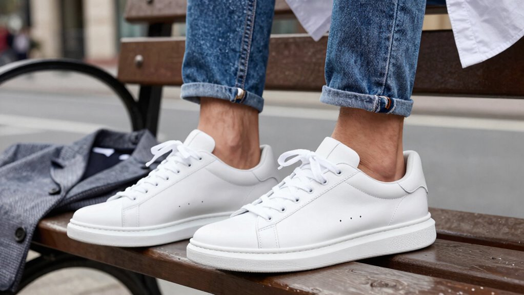 versatile white sneaker styling