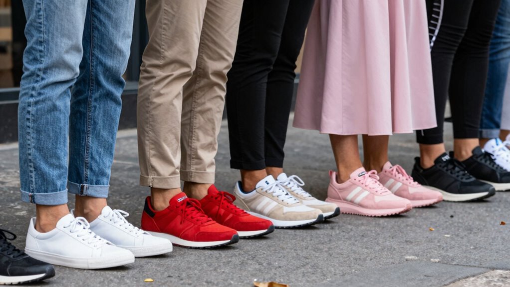 white sneakers anchor versatile wardrobes